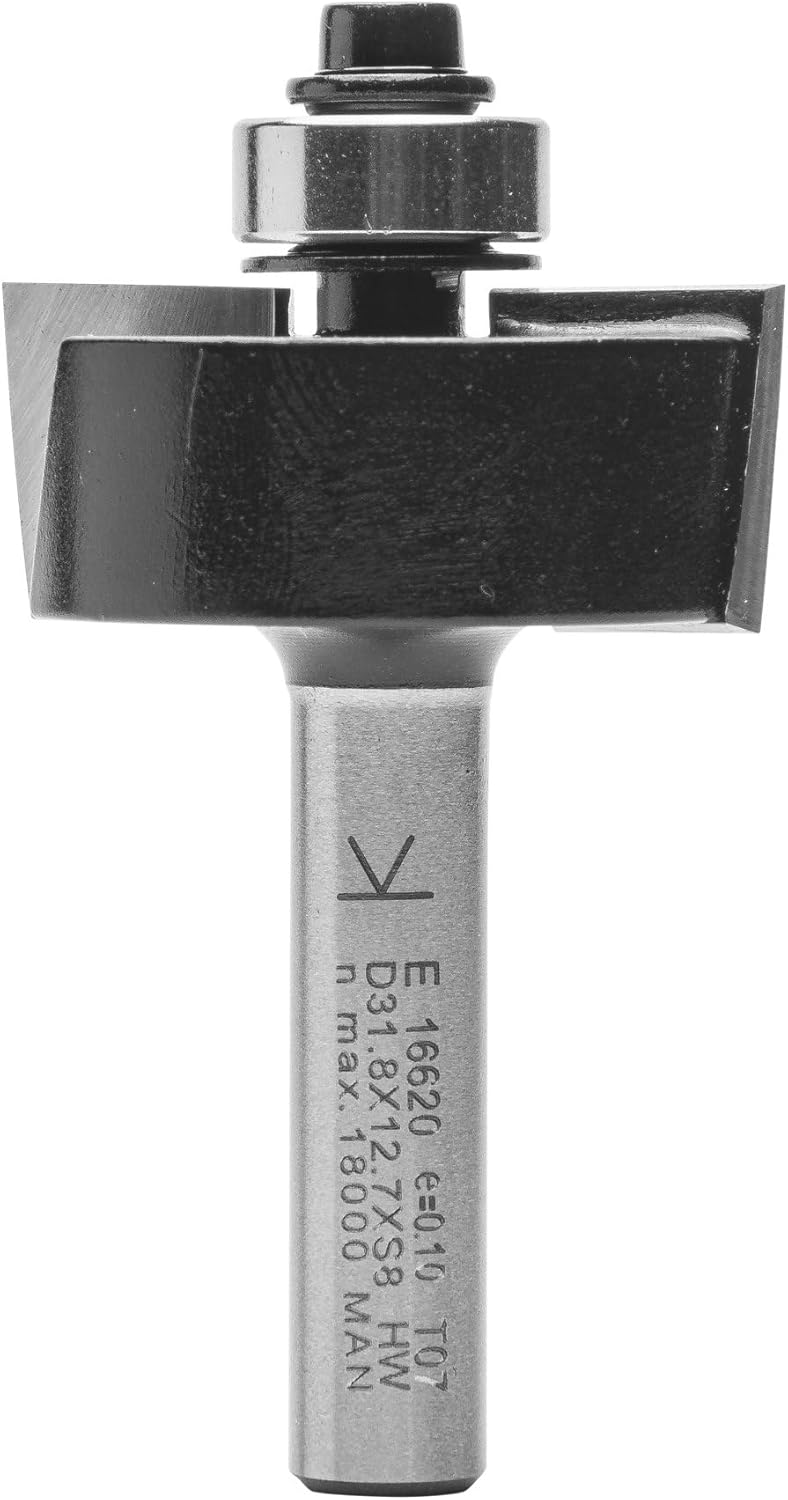 ENT 16620 Falzfräser HW, Schaft (S) 8 mm, Durchmesser (D) 31,8 mm, NL 12,7 mm, T 9,5 mm, SL 32 mm, m