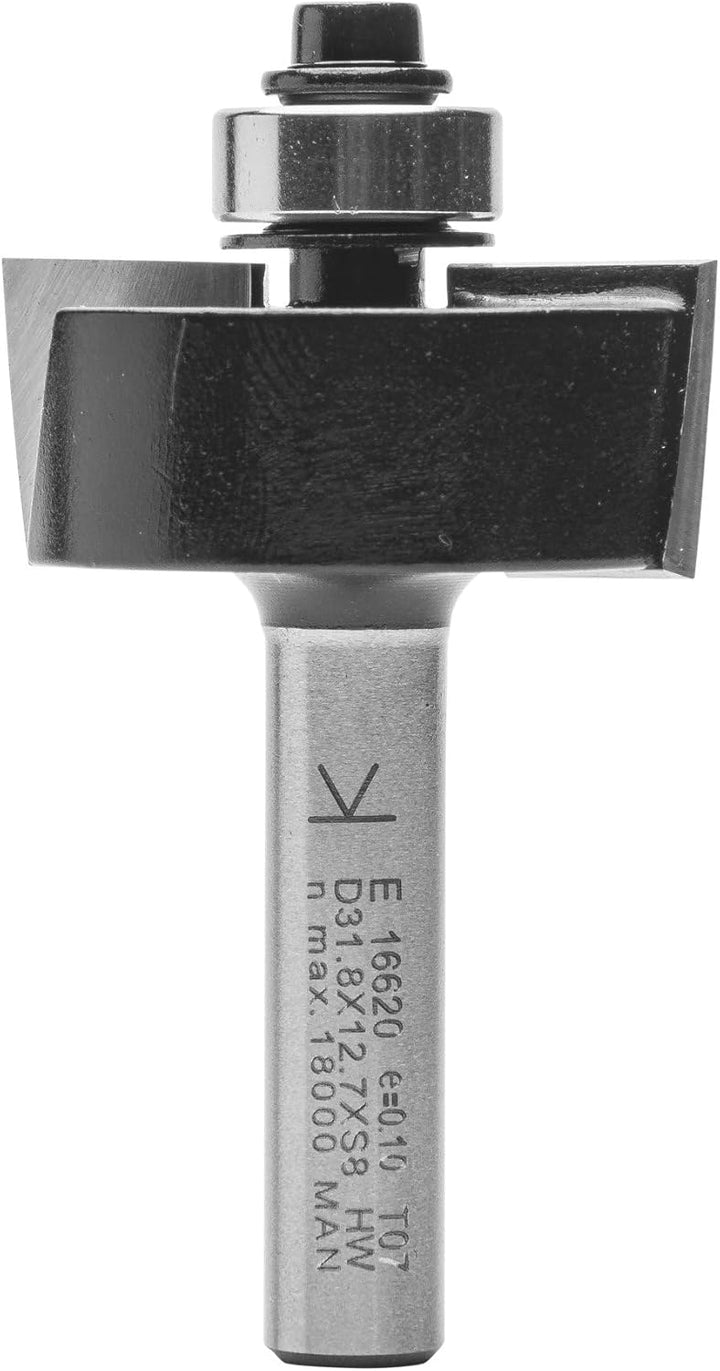 ENT 16620 Falzfräser HW, Schaft (S) 8 mm, Durchmesser (D) 31,8 mm, NL 12,7 mm, T 9,5 mm, SL 32 mm, m