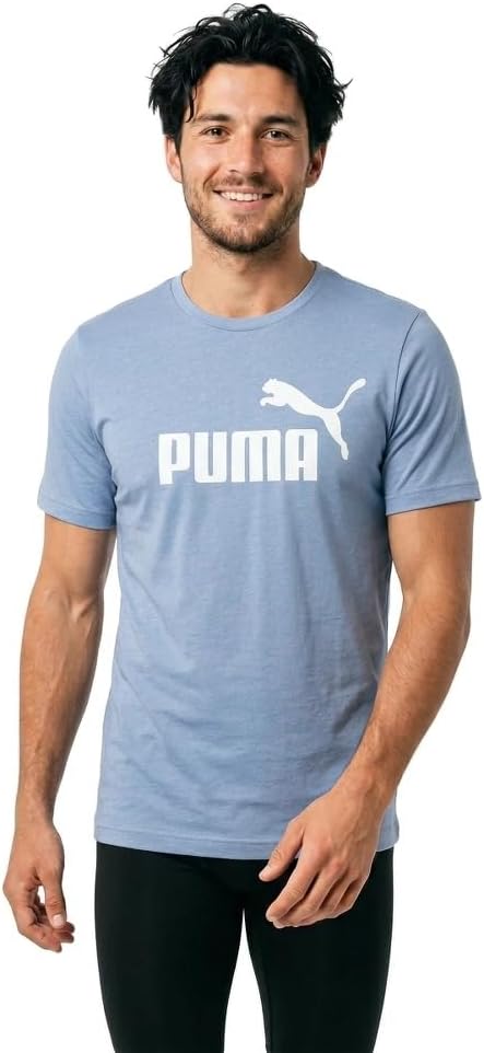 PUMA Herren Ess Logo Tee T-shirt L Blau, L Blau