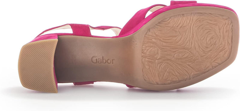 Gabor Damen Riemchensandalen, Frauen Sandalen,Moderate Mehrweite (G) 37 EU Pink, 37 EU Pink