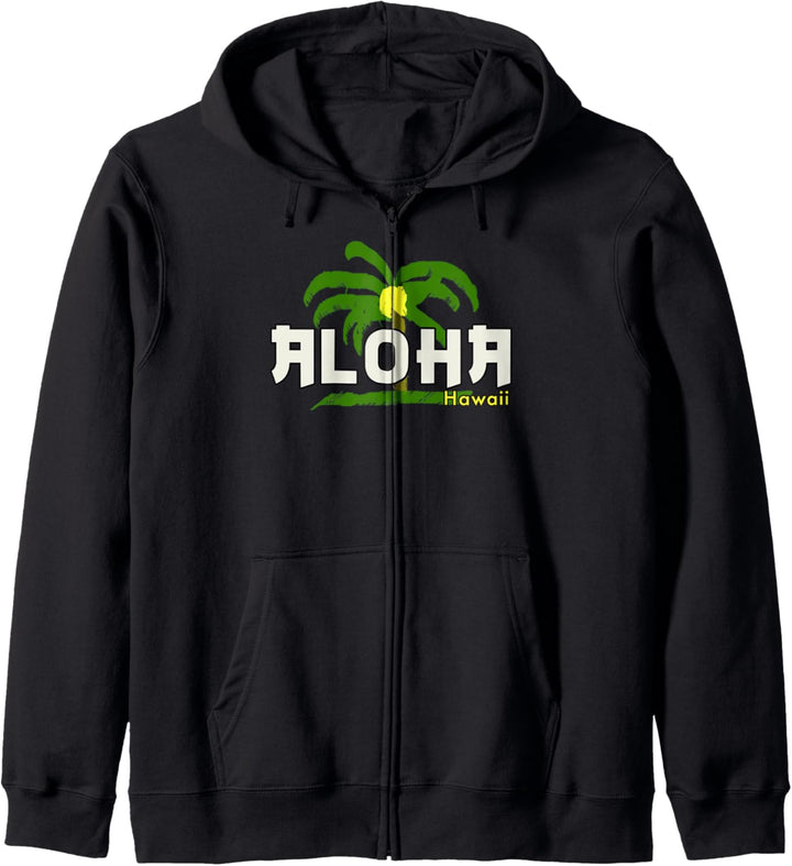 Hawaii Aloha Palm Tree Kapuzenjacke