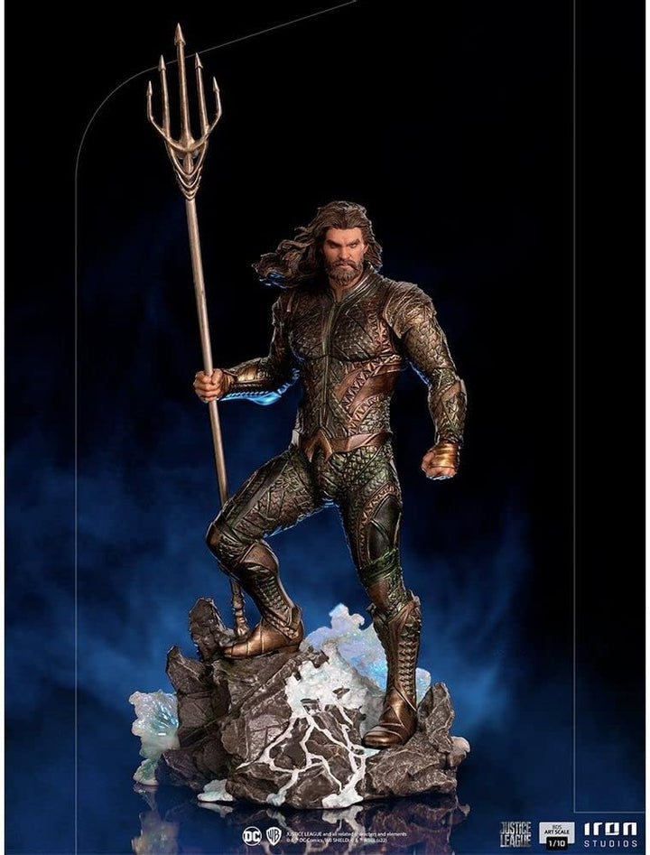 Iron Studios DCCJLE57321-10 Zack Snyder Justice League Aquaman 1/10 Army Figur Art Scale, Statuen, B
