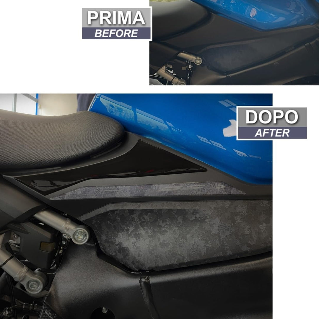 Resin Bike Aufkleber Kompatibel mit Suzuki GSX-S 1000 2021 2022 Miami Blau. Unter dem Sitz Schutz vo