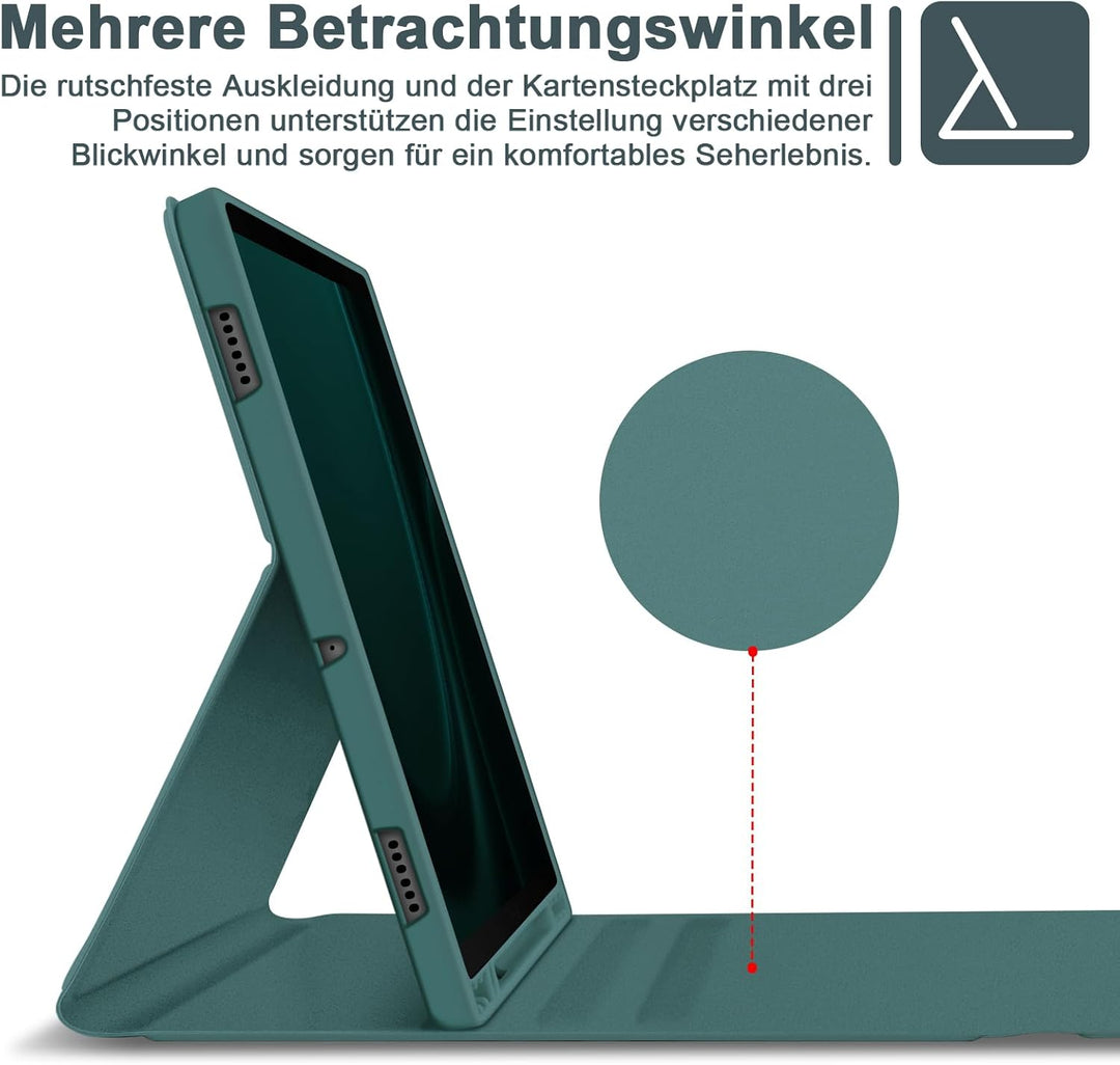 Bettdow für Samsung Galaxy Tab S10 Lite/S10 FE 10.9" 2025 Tastatur Hülle, Deutsch QWERTZ Layout Abne