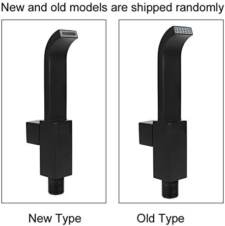 Mattschwarzer Messing-Badarmatur, G1/2 Wandwaschbecken Waschbecken Wasserhahn Kaltwasserhahn