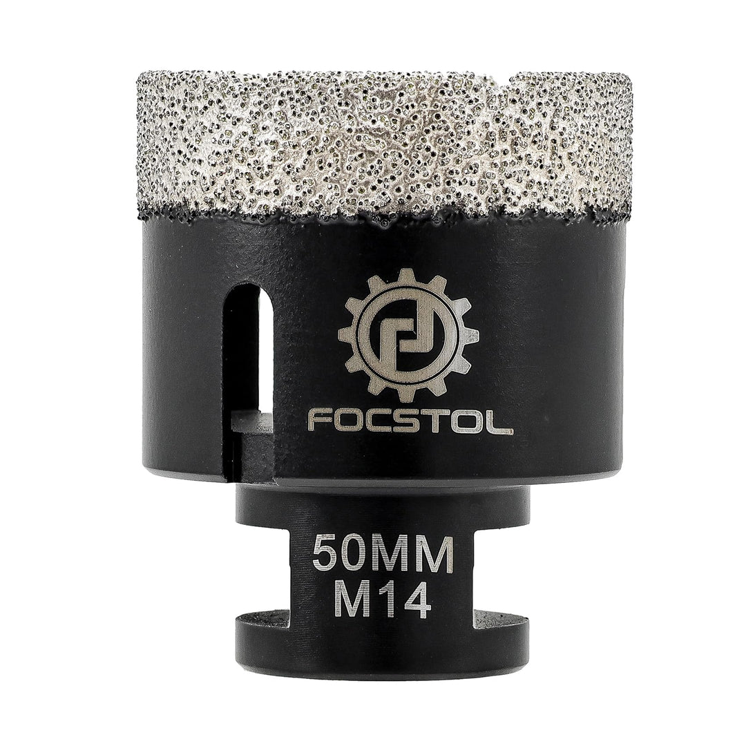 FOCSTOL Diamant Fliesenbohrer 50mm Vakuumgelötete Diamant Lochsäge für Porzellan Keramik Fliese Marm