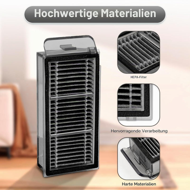(6 Stück) X50 Ultra Ersatz-HEPA-Filter für Dreame X50 Ultra, L40s Pro Ultra, L50 Pro Ultra, X50 Mast