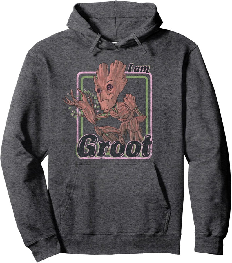 Marvel Guardians Of The Galaxy I Am Groot Retro Portrait Pullover Hoodie