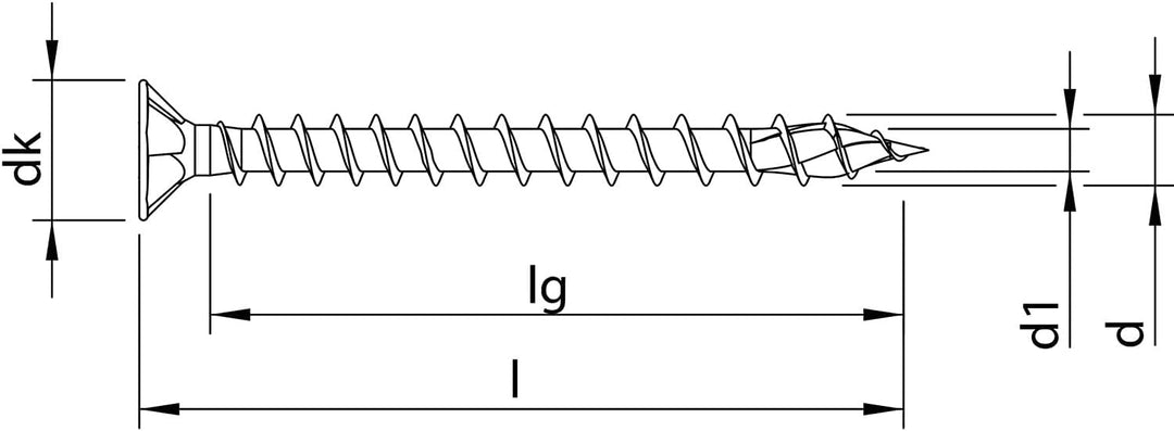 HECO-TOPIX-plus 8,0 8x180 Senkkopf, 8x180 Senkkopf