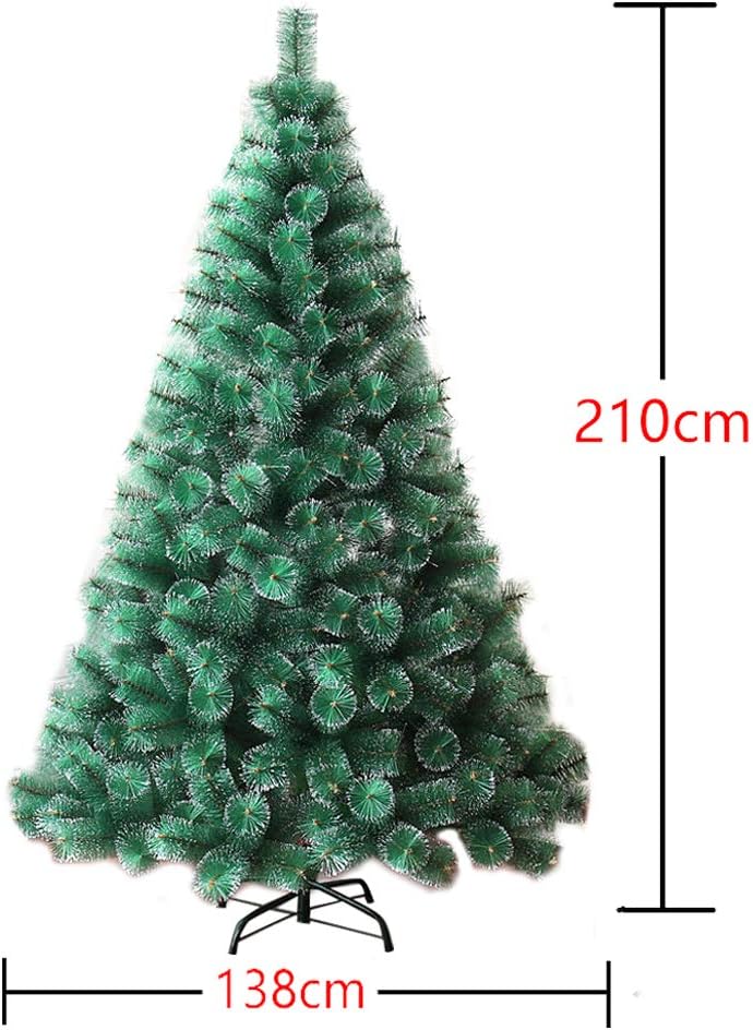 AufuN Weihnachtsbaum Künstlich 210cm Künstlicher Weinachts Baum Deko Tannenbaum Grün Tannennadeln mi