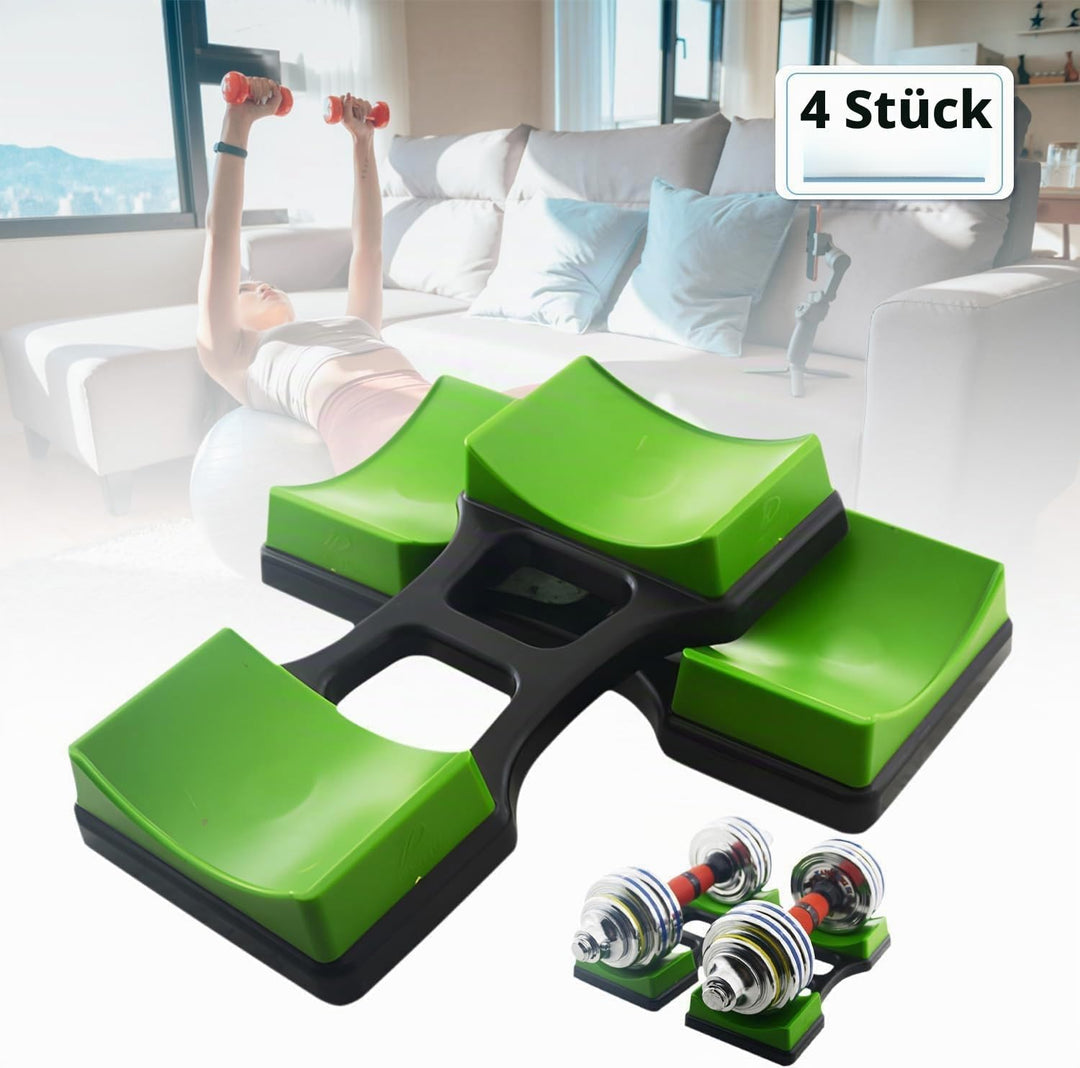 4 Stück Rack Hantel Bodenschutz Fitness, Gym Hantel Storage Rack, Kurzhantelablage Klein Kurzhantel,