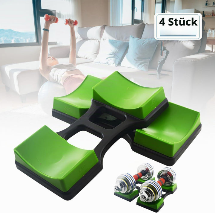4 Stück Rack Hantel Bodenschutz Fitness, Gym Hantel Storage Rack, Kurzhantelablage Klein Kurzhantel,
