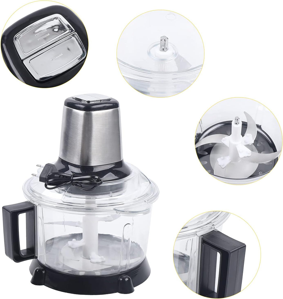 Elektrischer Küchenhacker 220V 5L Multizerkleinerer, Food Processor mit 5L Edelstahlbehälter und 4 s