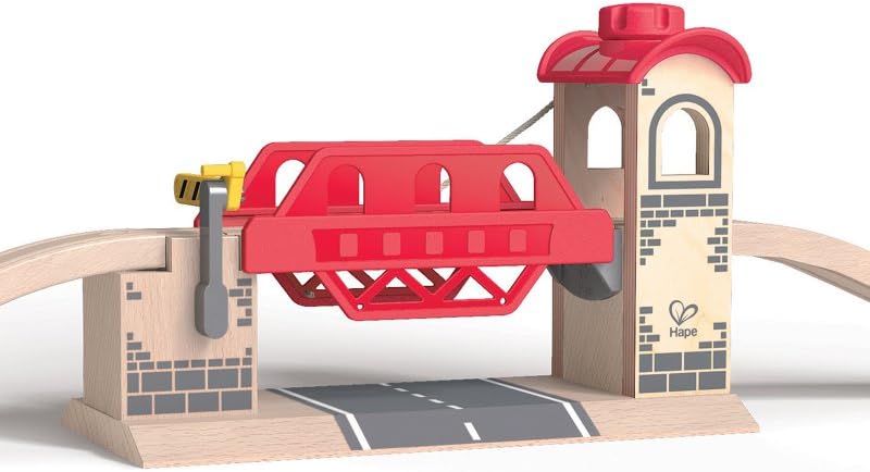 Hape Eisenbahnwelt Zugbrücke aus Holz, ab 3 Jahren