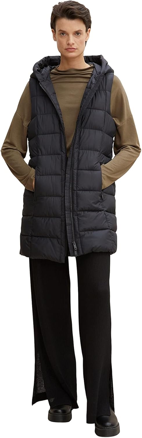 TOM TAILOR Damen Basic Sweatshirt mit Kragen, 18123 - Tarmac Khaki
