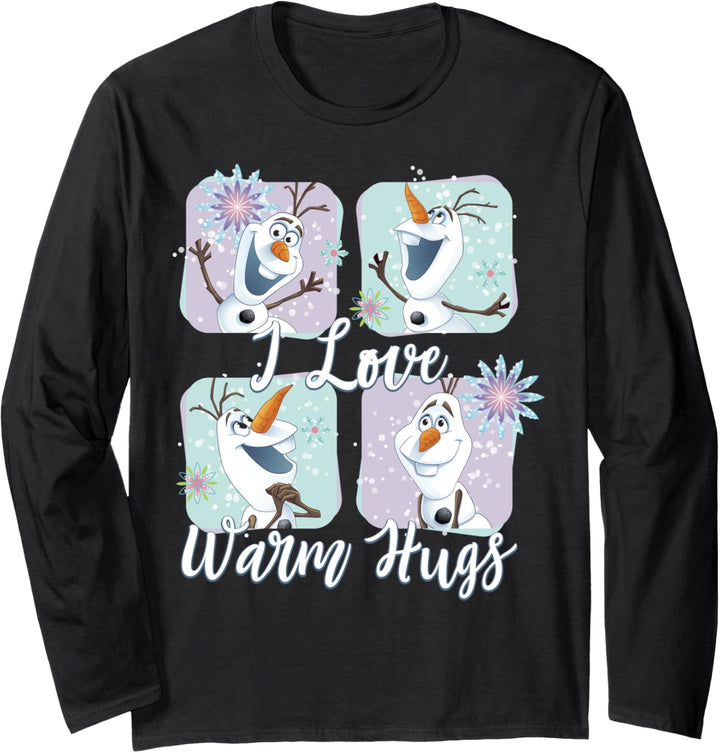Disney Frozen Olaf I Love Warm Hugs Panels Langarmshirt