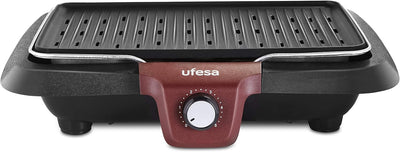 Ufesa BB7640 - Elektrogrill mit Rauchminderungssystem, automatische Abschaltung, Oberfläche 38 x 24