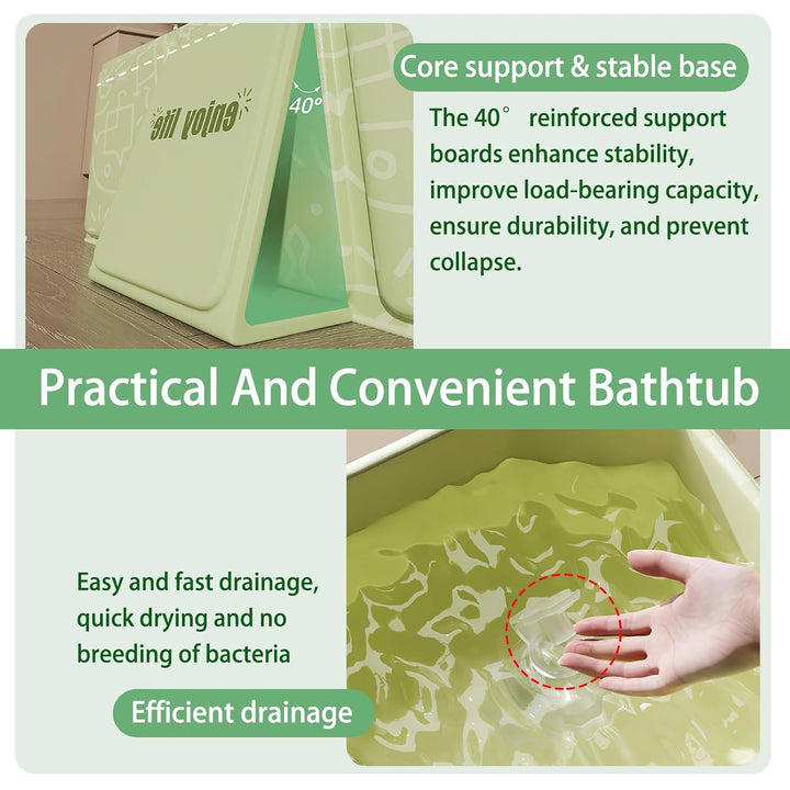 Faltbare Kinderbadewanne – Multifunktionale Badewanne für Dusche, platzsparend und tragbar, ideal fü