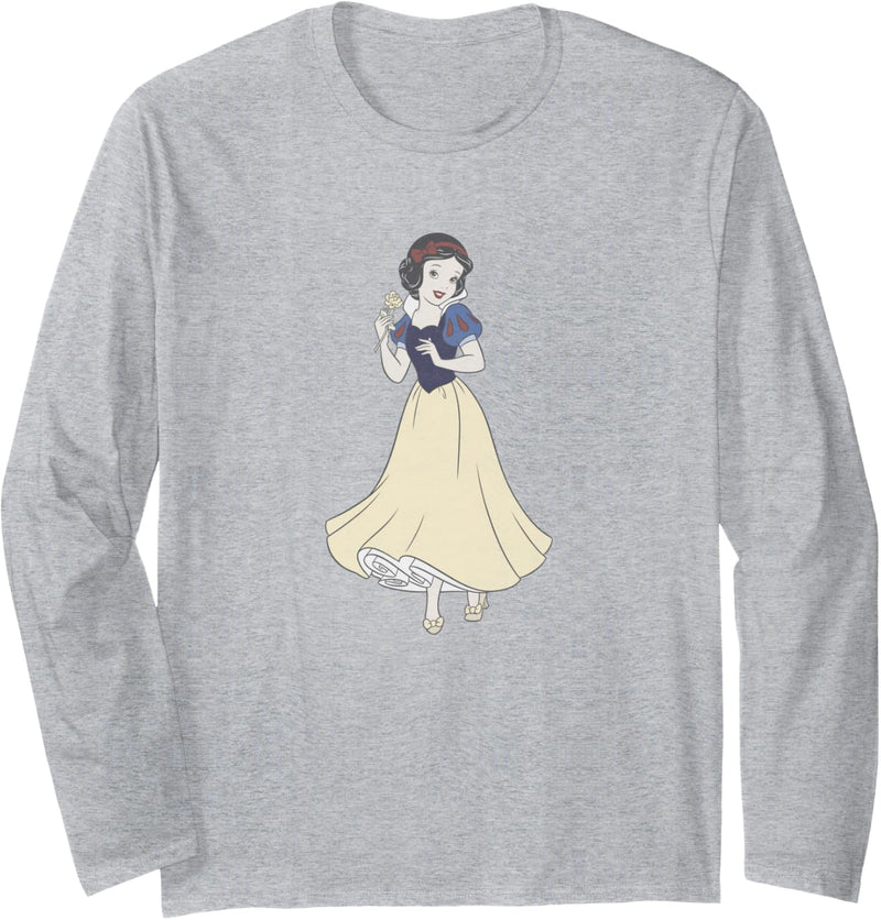 Disney Snow White Simple Portrait Langarmshirt