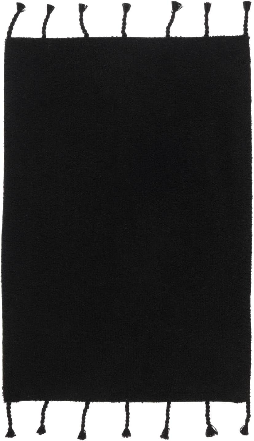 RugVista Badematte Zale, 90 x 60 cm, Rechteckig, Mittelflor, Drehbar, Moderner Badteppich, Maschinen