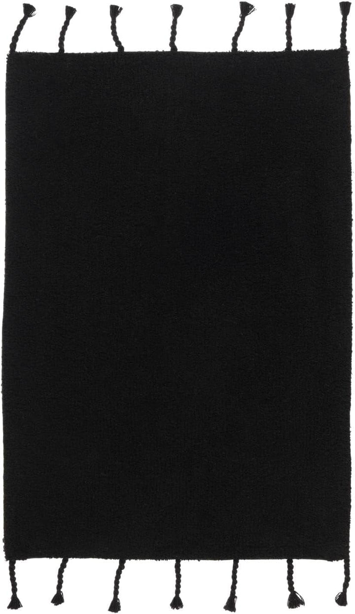 RugVista Badematte Zale, 90 x 60 cm, Rechteckig, Mittelflor, Drehbar, Moderner Badteppich, Maschinen
