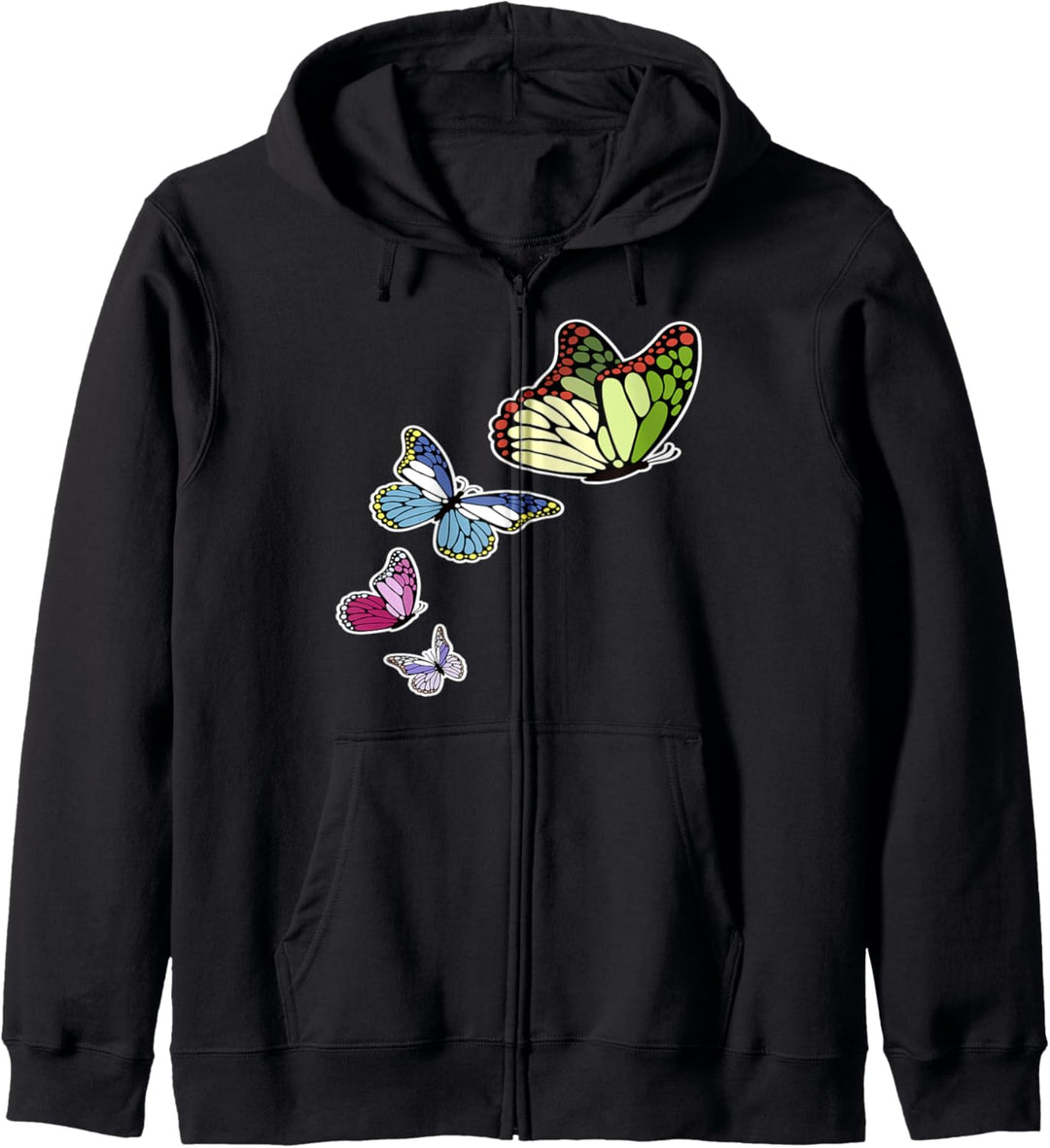 Spass Fluttery Schmetterlinge Geschenk-Design für Frauen Mädc Kapuzenjacke
