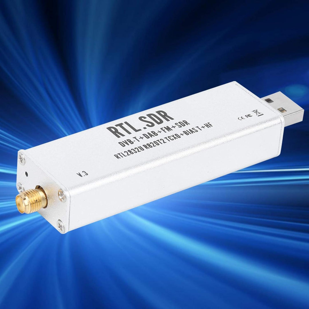 Elprico RTL SDR Stick, 0,1-MHz-1,7-GHz-Vollbandempfänger RTL SDR Funkkommunikationssystem-basiertes