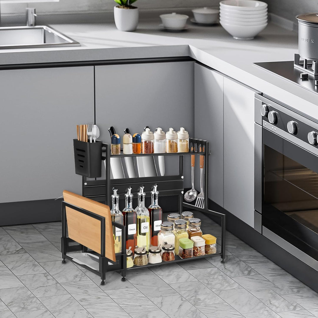 LANTUS Aufbewahrung unter der Spüle, Badezimmer oder Waschküche, ausziehbare Schublade, grosses Fass