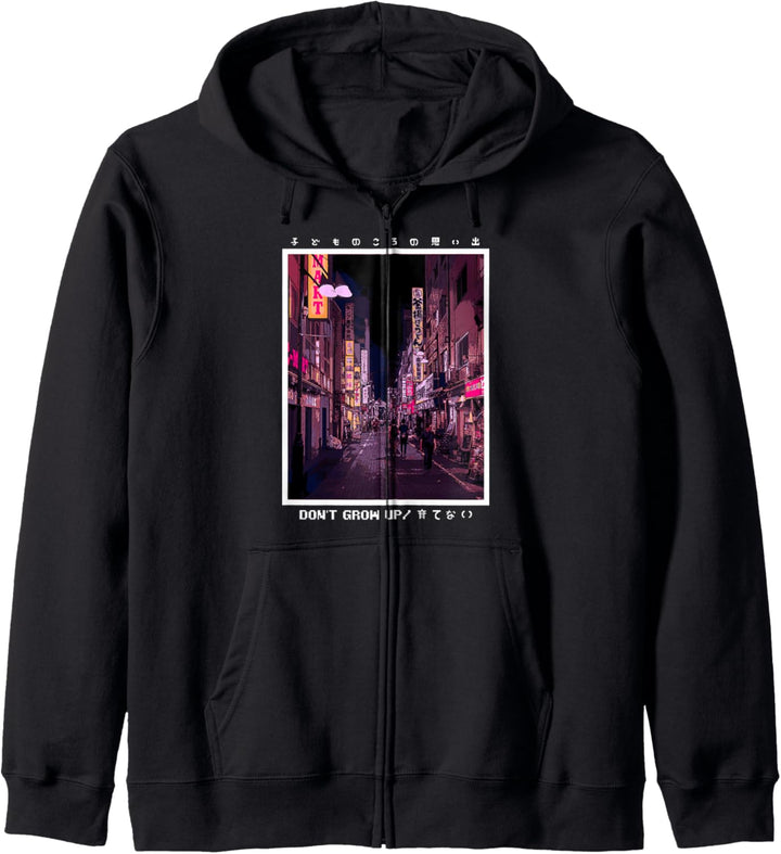 Retro Vaporwave 90's Lofi Tokio Harajuku Japan 90er Cyber Kapuzenjacke