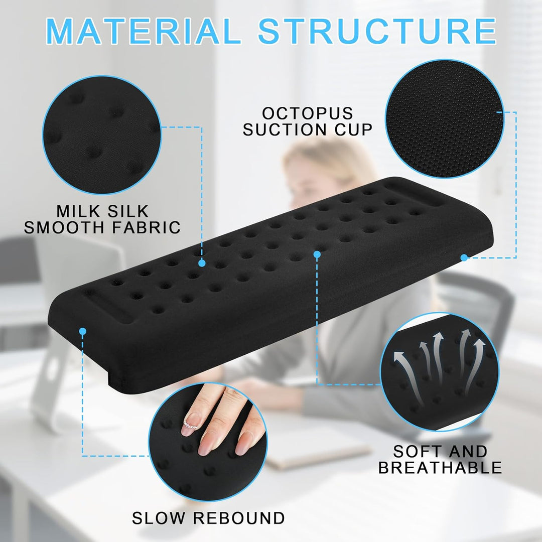 2 Stück L-Förmige Ergonomische Handgelenk Ellenbogenkissen, 30x10cm Memoryfoam Schreibtisch Handball