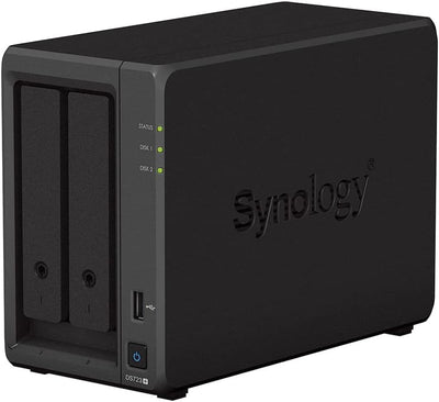 Synology DS723+ 2-Bay Diskstation NAS (AMD Ryzen™ 4 Threads R1600 Dual-Core 2GB Ram 2xRJ-45 1GbE LAN