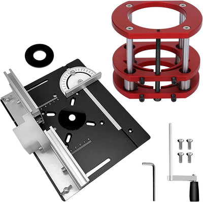 Frästisch für Oberfräsen Tisch, Oberfräsentisch, Frästisch-Einlegeplatten, Maximum Lift 51mm, Tischf