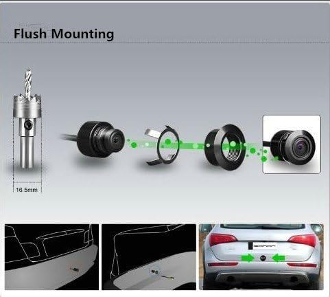 REARMASTER Multifunktionales Auto Rückfahrkamera, kleine Grösse Front-Kamera/Rückfahrkamera/Seiten K