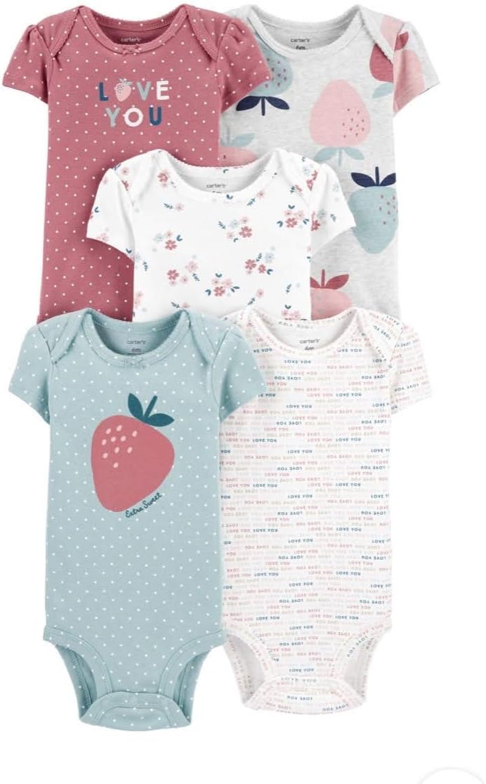 4er-Pack Bodys langarm Dinos 12 Monate erdbeere, 12 Monate erdbeere