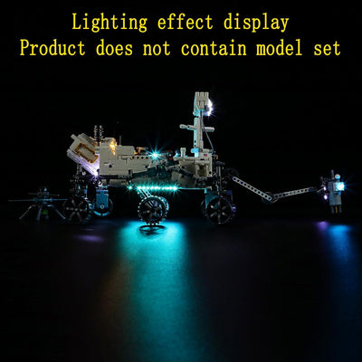 GEAMENT LED Licht-Set Kompatibel mit Lego NASA Mars Rover Perseverance - Beleuchtungsset für Technic