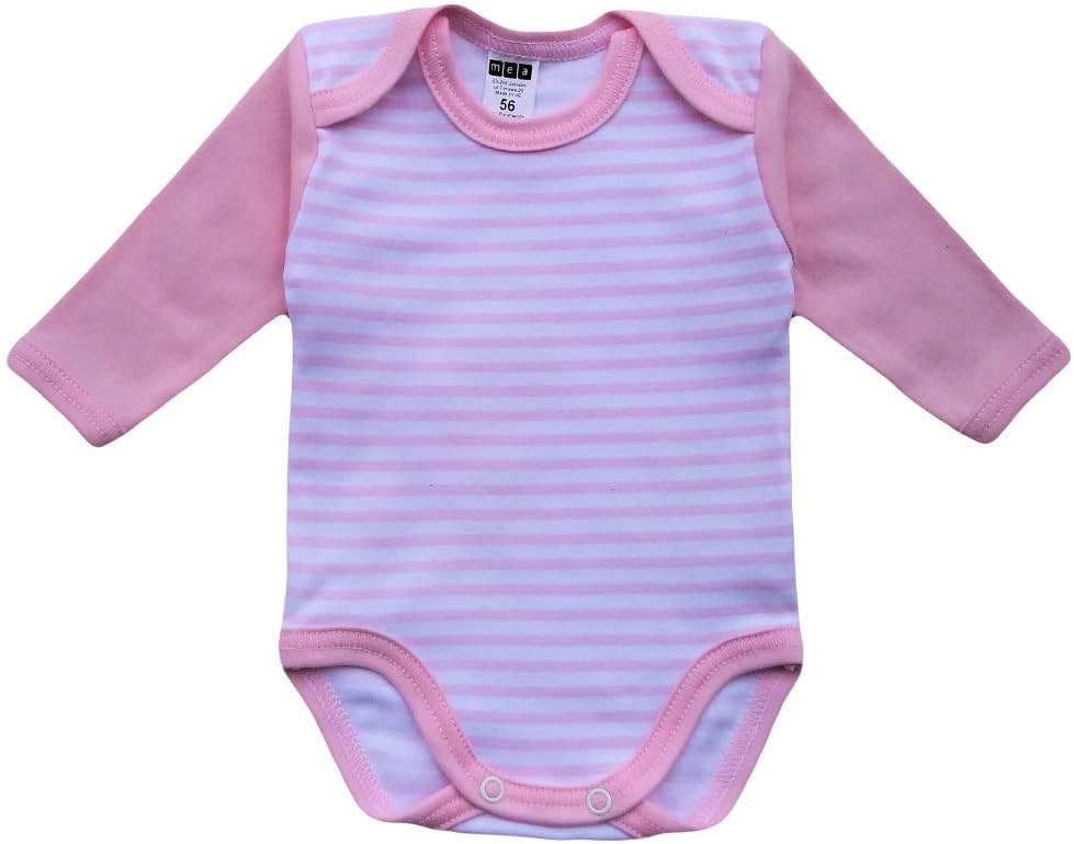 Unisex Baby Langarm Body aus 100% Baumwolle im 5er Pack, Baby Body mit Aufdruck für Mädchen und Jung
