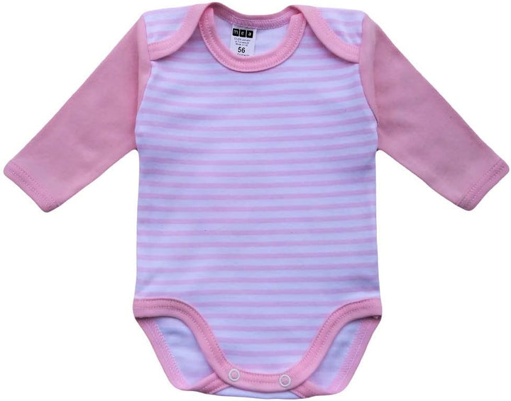 Unisex Baby Langarm Body aus 100% Baumwolle im 5er Pack, Baby Body mit Aufdruck für Mädchen und Jung