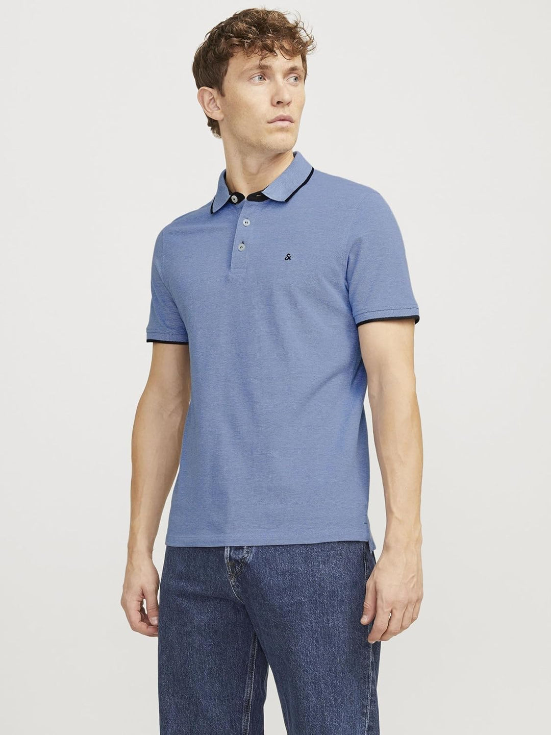 JACK & JONES Herren Jjepaulos Polo Ss Noos Polohemd (1er Pack) S Bright Cobalt, S Bright Cobalt