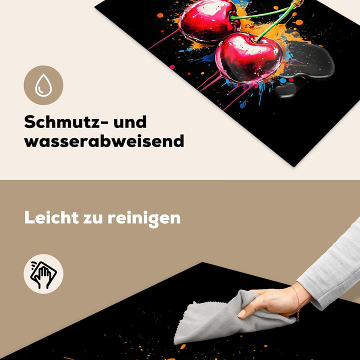 Herdabdeckplatte 90x52 cm Einteilig Ceranfeld Abdeckplatte Küche Deko Ceranfeldabdeckung Herdabdecku