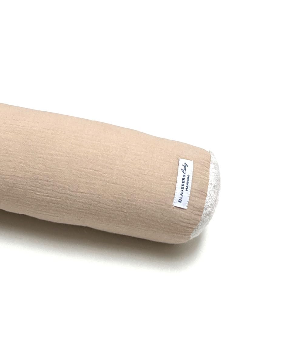 Blausberg Baby - Seitenschläferkissen in 100% Musselin-Baumwolle Nackenrolle Kuschelschlange Stillki
