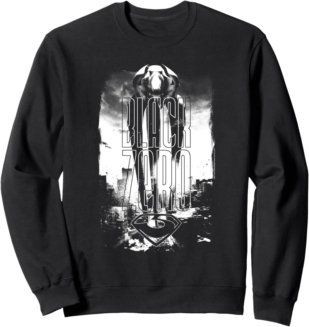 Superman Man of Steel Black Zero Sweatshirt