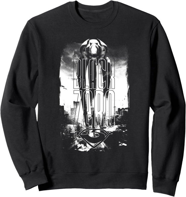 Superman Man of Steel Black Zero Sweatshirt
