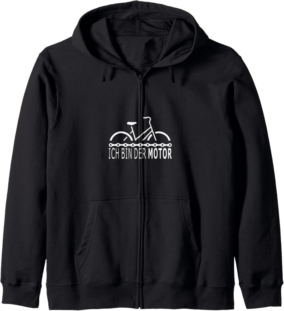 Ich bin der Motor Radsport Rennrad MTB Geschenk Kapuzenjacke