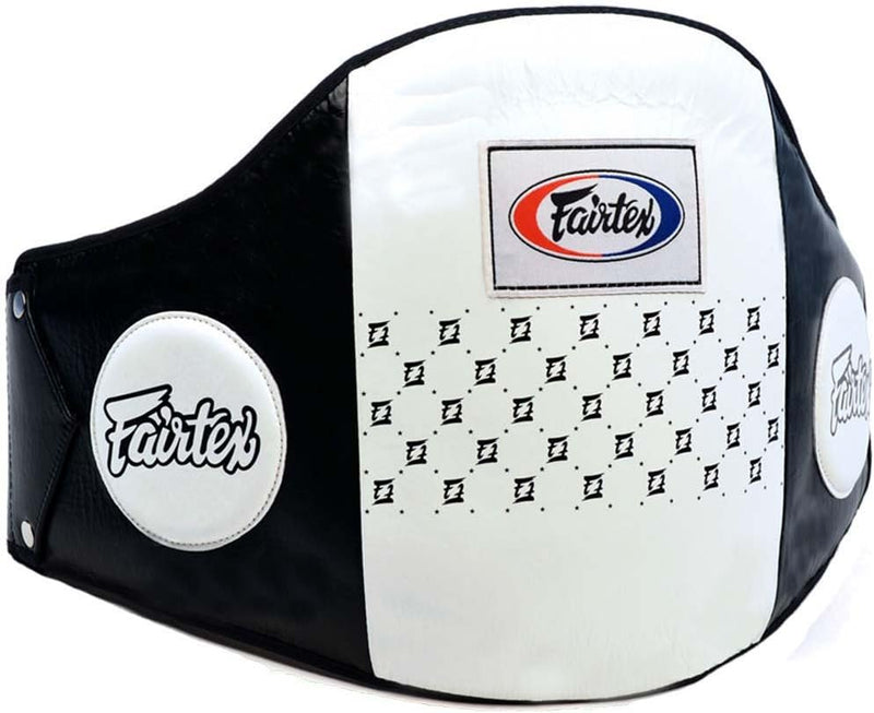 Fairtex Bauchgürtel, BPV1, schwarz-weiss, Belly Pad Protector, Muay Thai