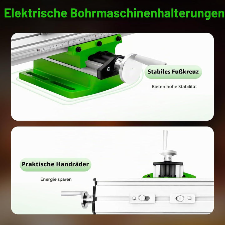 Kreuztischfräsmaschine, Frästisch, Bohrtisch, Koordinatentisch, Kreuztisch, Metallfräsmaschine, Verb