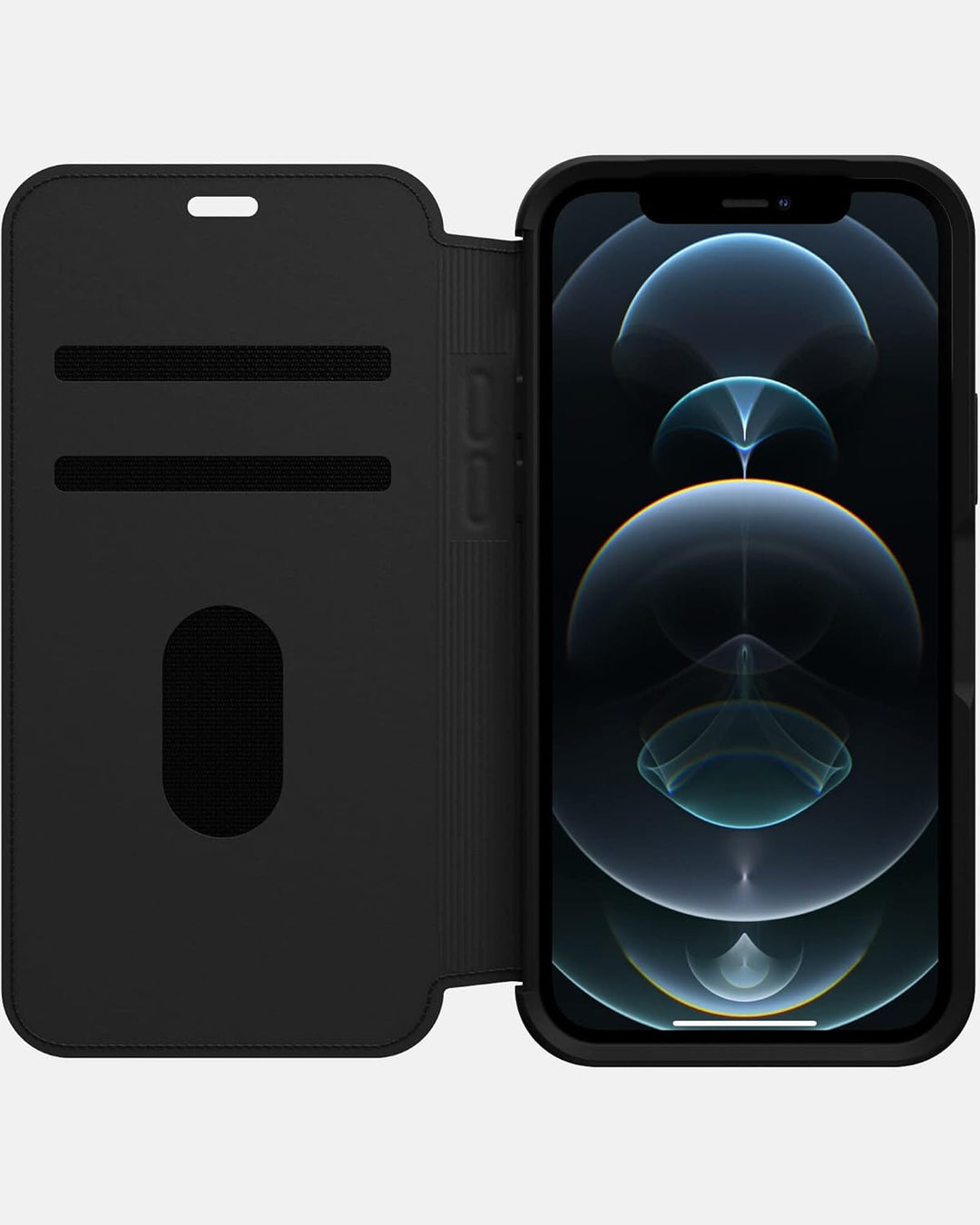 OtterBox Strada Hülle für iPhone 12 / iPhone 12 Pro, stossfest, sturzsicher,Premium Lederfolio mit z