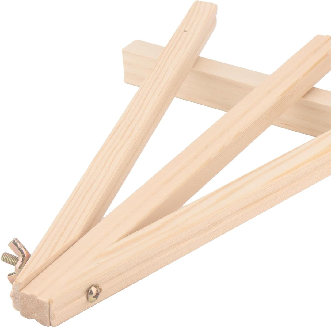 6 Stück klein Leinwand mit Staffelei Set, 18x24cm kleine Staffelei Holz mit 15x20cm Mini Leinwand, T