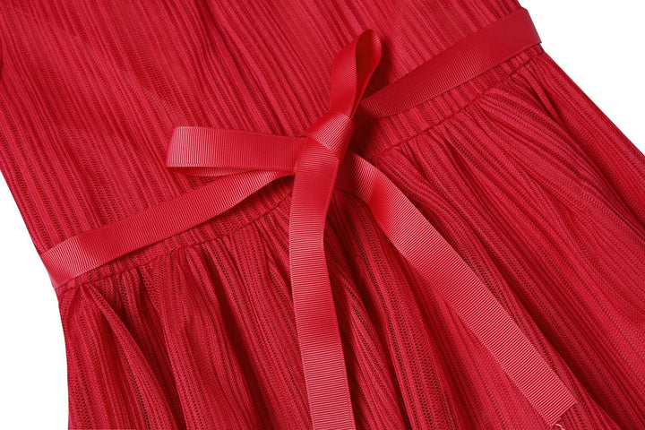BONNY BILLY Mädchen Kleider Vintage Spitze Tüll Festlich Hochzeit Lang Abendkleid Ballkleid Partykle
