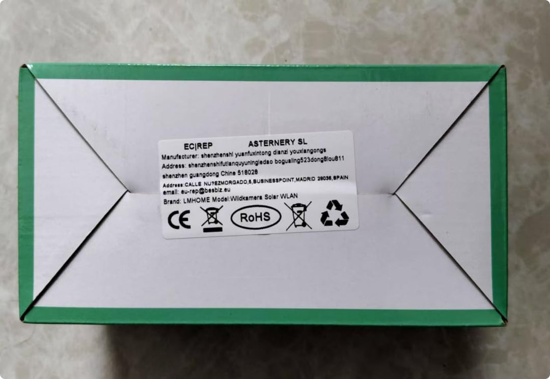 Wildkamera WLAN mit App- Solarbetrieb, 5200mAh Akku, Nachtsicht 0.1s Auslösezeit, IP66 Wasserdicht,