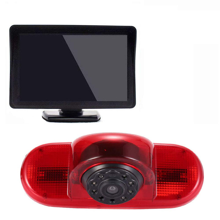 Winkel einstellen Bremsleuchte Kamera Bremslicht Rückfahrkamera mit 4.5" TFT LCD Monitor Ersatz für